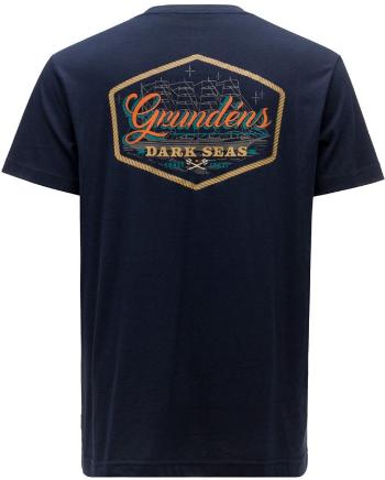 Grundéns tričko dark seas x grundens watercraft ss t-shirt dark navy - m