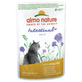 12x70g Almo Nature Holistic Intestinal Help nedves macskatáp-szárnyas