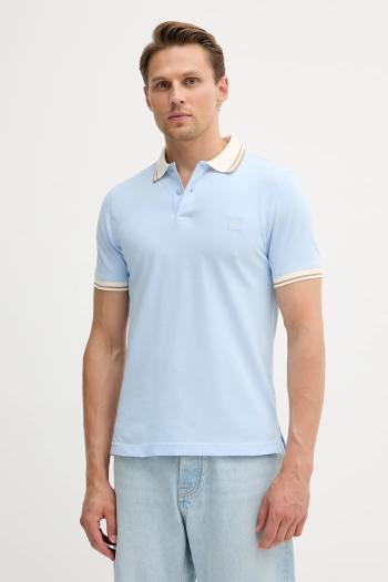 Polo tričko United Colors of Benetton pánske, jednofarebné, 3F9HU302E