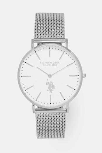 Hodinky U.S. Polo Assn. AUSTIN pánske, strieborná farba, USP7256WH
