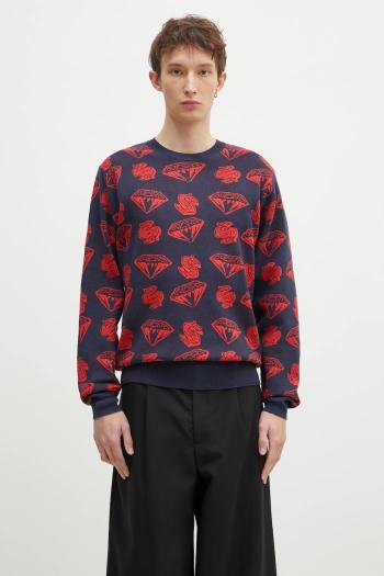 Sveter s prímesou vlny Billionaire Boys Club Diamonds & Dollars Knitted Jumper pánsky, tmavomodrá farba, B24223