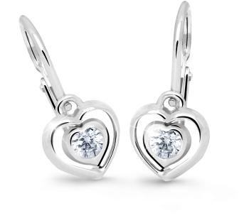 Cutie Jewellery Detské srdiečkové náušnice C2752-10-X-2 tyrkysová
