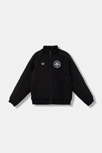 Bavlnená bunda adidas Originals čierna farba, JV7706