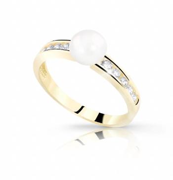 Cutie Jewellery Elegantný prsteň zo žltého zlata s perlou Z8035-10-X-1 54 mm