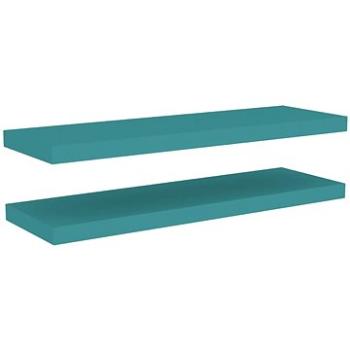 Shumee plávajúce nástenné 2 ks modré 80×23,5×3,8 cm MDF, 326622