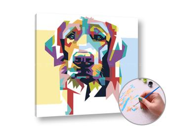 Maľovanie podľa čísel DOG LOVELY | low difficulty