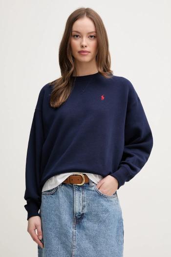 Mikina Polo Ralph Lauren dámska, tmavomodrá farba, s nášivkou, 211936820
