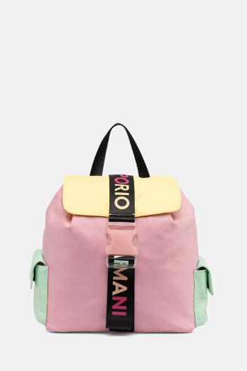 Ruksak Emporio Armani ružová farba, malý, vzorovaný, EG000248 AF16271