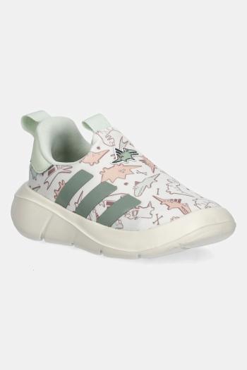 Detské tenisky adidas MONOFIT DINO béžová farba, JI3895