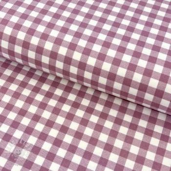 Bavlnená látka FLANNEL Check mauve