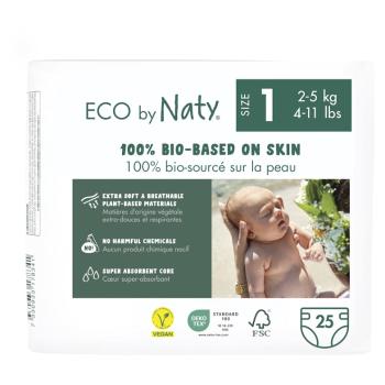 ECO BY NATY Newborn 2-5 kg 25 kusov