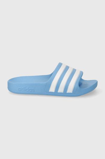 Detské šľapky adidas ADILETTE AQUA K tyrkysová farba