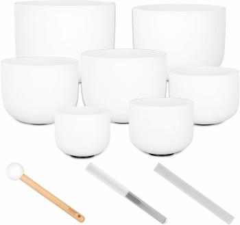 Sela Crystal Singing Bowl Set Frosted 440Hz Sada spievajúcich misiek