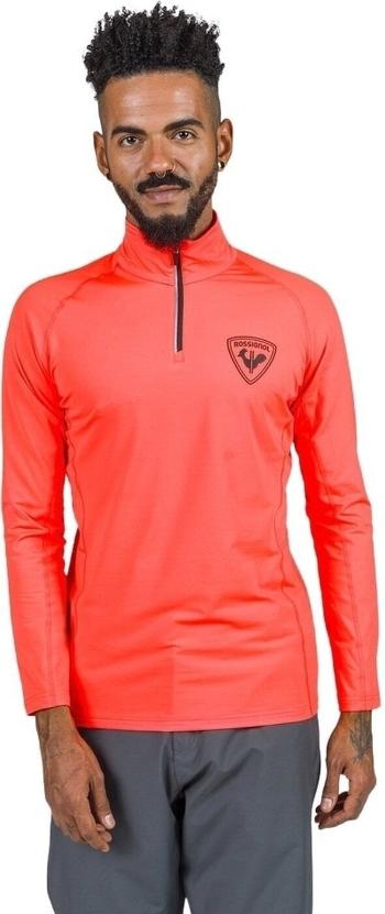 Rossignol New Hero Classique Half Zip Baselayer Neon Red XL Mikina