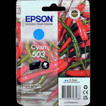 Epson 503 T09Q240 C13T09Q24010 azúrová (cyan) originálna cartridge