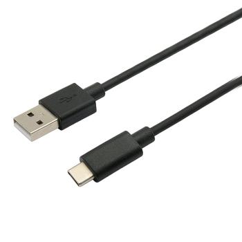 Kabel C-TECH CB-USB2C-10B USB 2.0 AM na Type-C kabel (AM/CM), 1m, černý