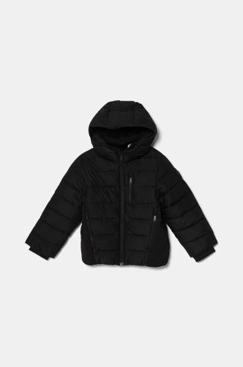 Detská bunda Abercrombie & Fitch čierna farba, KI232-4008