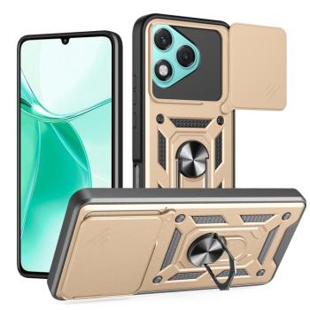 RING CAMERA Kryt s držiakom pre Honor 400 Lite 5G zlatý