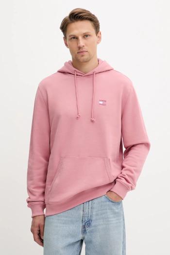 Bavlnená mikina Tommy Jeans oranžová farba, DM0DM20258