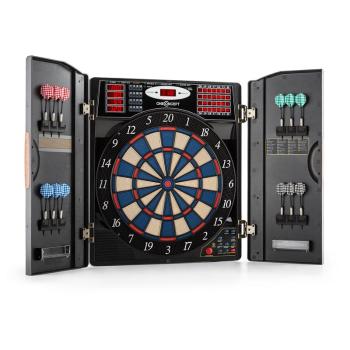 OneConcept Masterdarter dartboard Softtip Usi din imitație de lemn