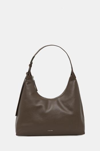 Kabelka Calvin Klein hnedá farba, K60K613031