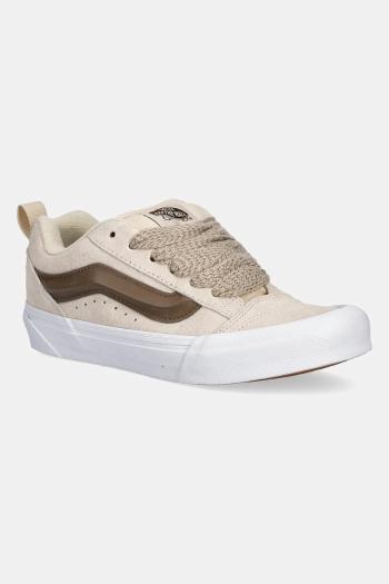 Semišové tenisky Vans Knu Skool béžová farba, VN000D6ZCHW1
