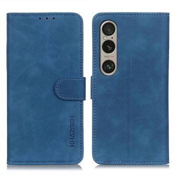 KHAZNEH RETRO Zaklápacie puzdro pre Sony Xperia 1 VI modré