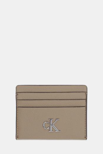 Puzdro na karty Calvin Klein Jeans béžová farba, K60K612746