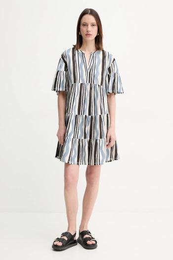 Bavlnené šaty Weekend Max Mara béžová farba, mini, áčkový strih, 2515621072600