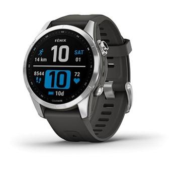 Garmin Fenix 7S Silver/Graphite Band (010-02539-01)