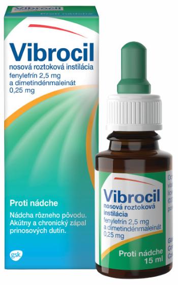 VIBROCIL nosné kvapky na alergickú nádchu 15 ml