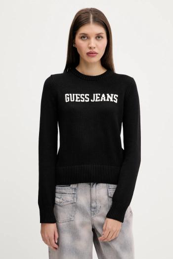 Bavlnený sveter Guess Jeans tmavomodrá farba, W4BR10 Z3HM1