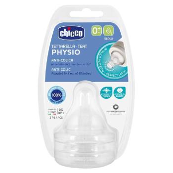 CHICCO Cumlík na fľašu Perfect 5 / Well-Being fyziologický pomalý prietok 0 m+ 2 ks