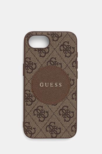 Puzdro na mobil Guess iPhone 16e hnedá farba, GUHMPSE4P4PGRSGW