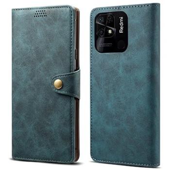 Lenuo Leather flipové puzdro pre Xiaomi Redmi 10C, modrá (348280)