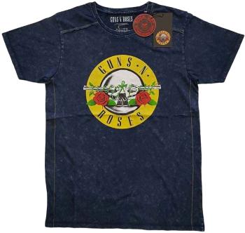 Guns N' Roses Tričko Classic Logo Unisex Navy Blue M