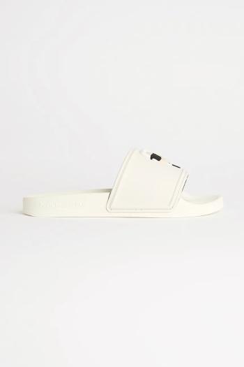 Šľapky Karl Lagerfeld KONDO 2.0 dámske, biela farba, KL80905A