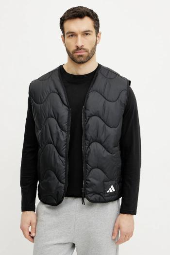 Vesta adidas NUGANIC pánska, čierna farba, prechodná, JJ1192