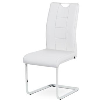 Jedálenská stolička Autronic 45x99 cm biela ekokoža DCL-411 WT