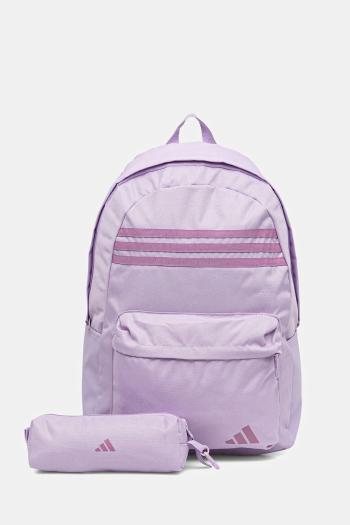 Ruksak adidas Classics fialová farba, veľký, s nášivkou, JZ3322