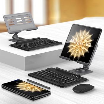 GKK SET Bluetooth klávesnica + stojan + počítačová myš + stylus GREY