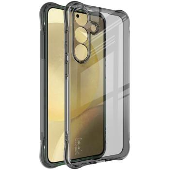 IMAK AIRBAG Extra odolný kryt Samsung Galaxy S25 5G čierny priehľadný