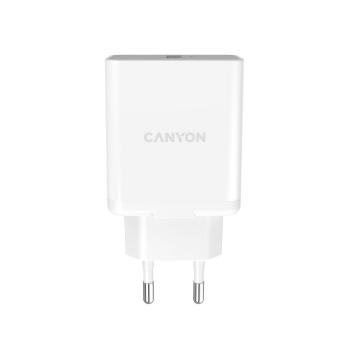 CANYON H-36 VYSOKORYCHLOSTNA NABIJACKA 1XUSB-A, 36W QUICK CHARGE 3.0 TECHNOLOGIA, BIELA CNE-CHA36W0