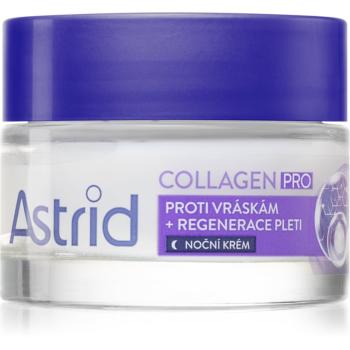 Astrid Collagen PRO nočný krém proti prejavom starnutia pleti s regeneračným účinkom 50 ml