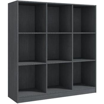 Shumee deliaca stena sivá 104 × 33,5 × 110 cm masívna borovica, 809974
