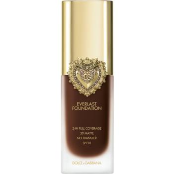 Dolce&Gabbana Flawless Everlast Foundation intenzívny krycí make-up s dlhotrvajúcim efektom SPF 20 odtieň 40C DEEP 27 ml