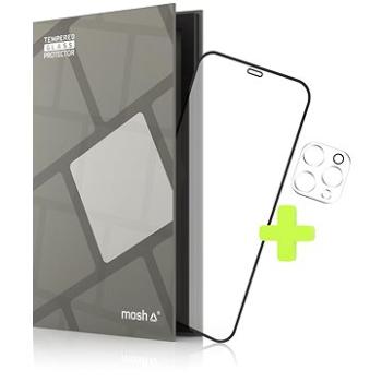 Tempered Glass Protector rámčekové na iPhone 12 Pro Max + sklo na kameru (Case Friendly) (TGR-AI12PM-BL)