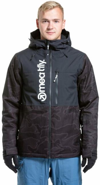 Meatfly Manifold Mens SNB and Ski Jacket Morph Black L Síkabát