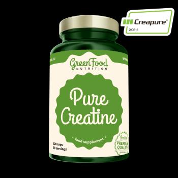 GREENFOOD NUTRITION Pure Creatine Creapure 120 kapsúl