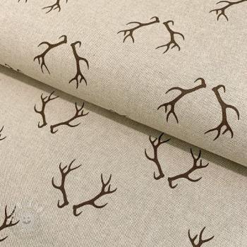 Dekoračná látka Linenlook Deer antlers